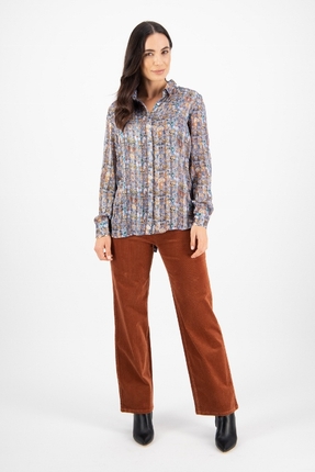 Shirt with button placket-shirts-Gaby's
