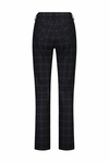 Slim leg print ponti pant with fly