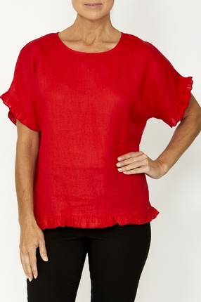 Frill linen top-pingpong-Gaby's