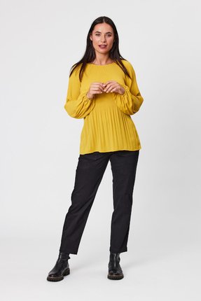 Plain pleated top-tops-Gaby's