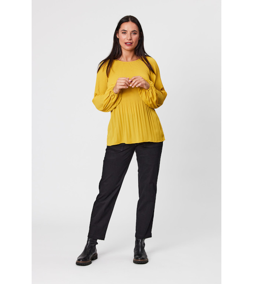 Plain pleated top