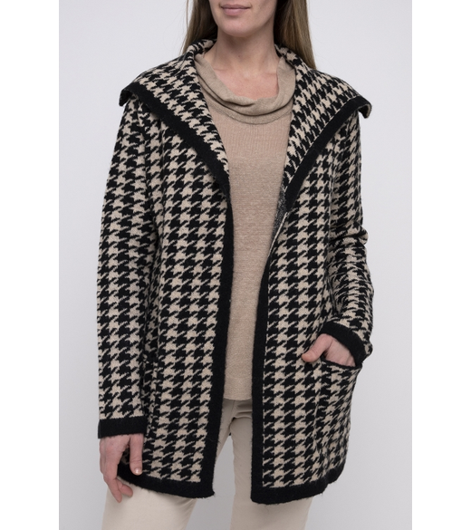 Houndstooth cardigan