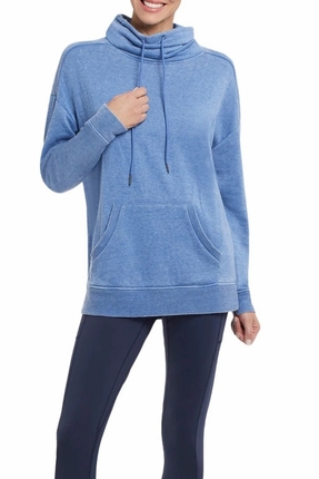Cowl neck top with pocket-tops-Gaby's