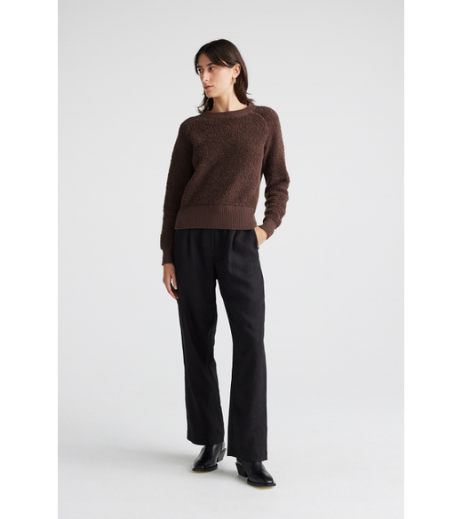 Merino loop pile jumper
