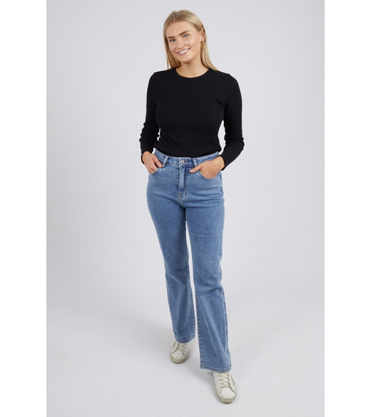 Ellie long sleeve rib tee