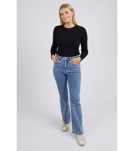 Ellie long sleeve rib tee