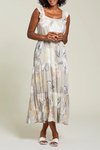 Lined sleeveless maxi dress