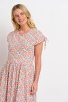 Whimsical tie shoulder dress