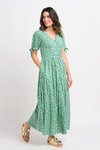 Spring garden pintuck maxi