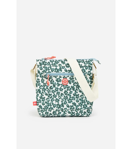 Cross body leopard floral bag