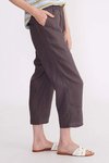 Washer linen cropped pant