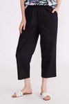 Washer linen cropped pant