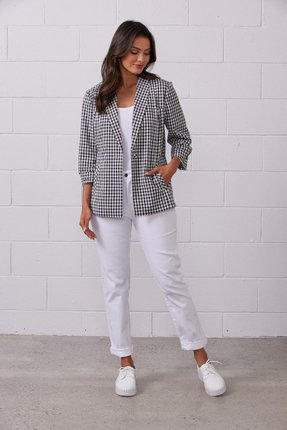 Drew check blazer-jackets-and-vests-Gaby's