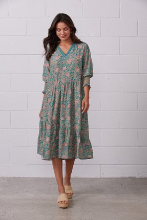 Calypso print dress-dresses-Gaby's