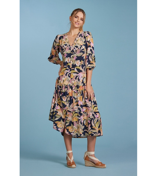 Pina colada midi dress