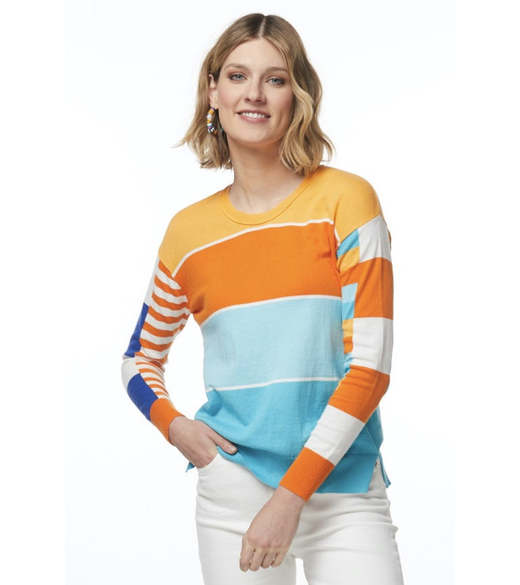 Multi stripe jumper