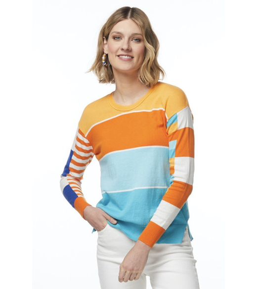 Multi stripe jumper