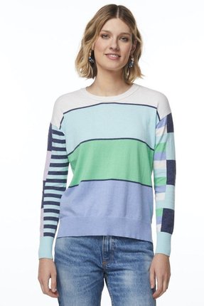 Multi stripe jumper-knitwear-Gaby's