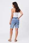 Knit denim short