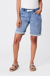 Knit denim short