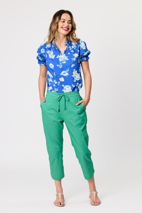 Roxanne 3/4 drill pant-pants-and-leggings-Gaby's
