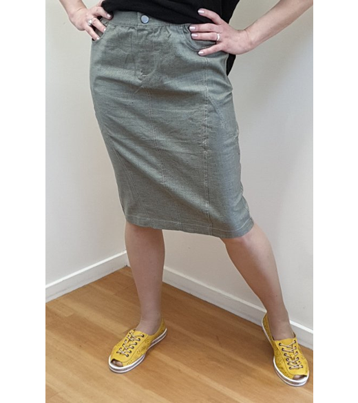 Stetch linen skirt