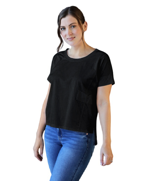 Short sleeve pocket top