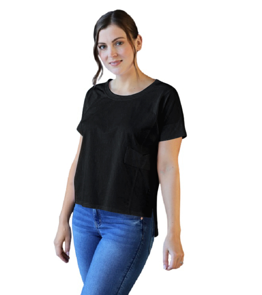 Short sleeve pocket top