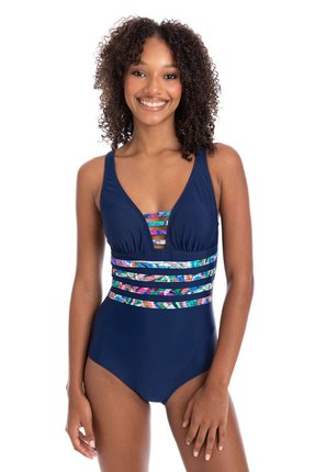 V neck binding swimsuit-swimwear-Gaby's