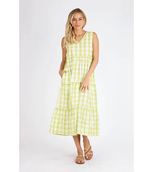 Lindsey tiered midi dress