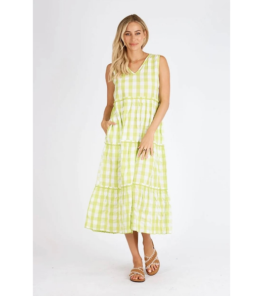 Lindsey tiered midi dress