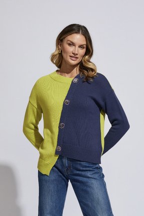 Button detail jumper-knitwear-Gaby's