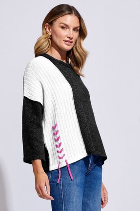 Lace up jumper-knitwear-Gaby's