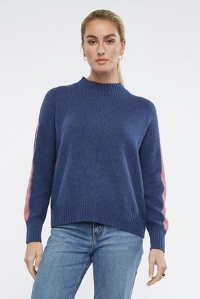 Colour block turtle-knitwear-Gaby's