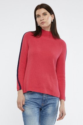 Crocheted ribbed funnel-knitwear-Gaby's