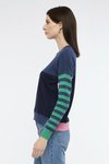 Eclectic intarsia jumper