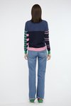 Eclectic intarsia jumper