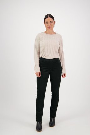 Slim leg cord pull-on pant-pants-and-leggings-Gaby's