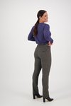 Wool mix slim leg pull-on pant