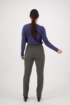 Wool mix slim leg pull-on pant