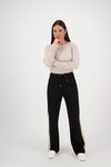 Wide leg pant with side stripe