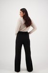 Wide leg pant with side stripe