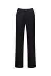 Straight leg wool mix dress pant