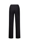 Straight leg wool mix dress pant