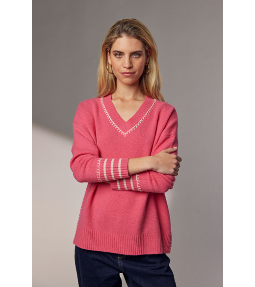 Saddle Row V sweater