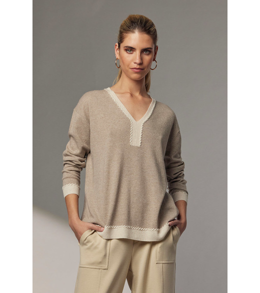 Whipped Up V sweater