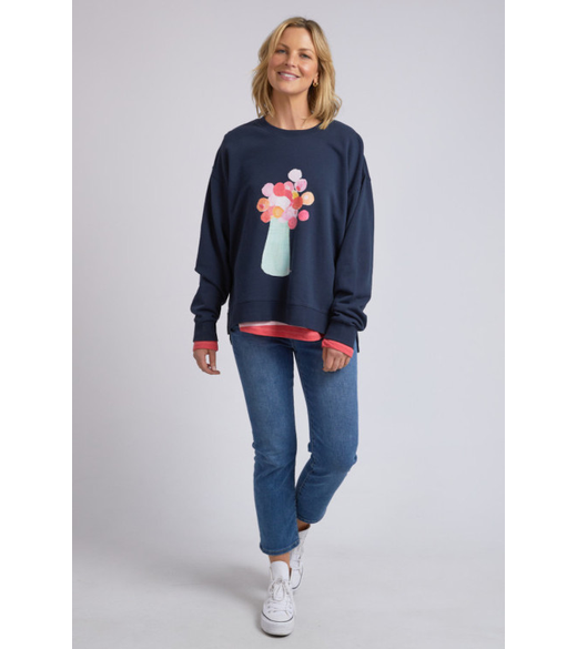 Janey floral crew