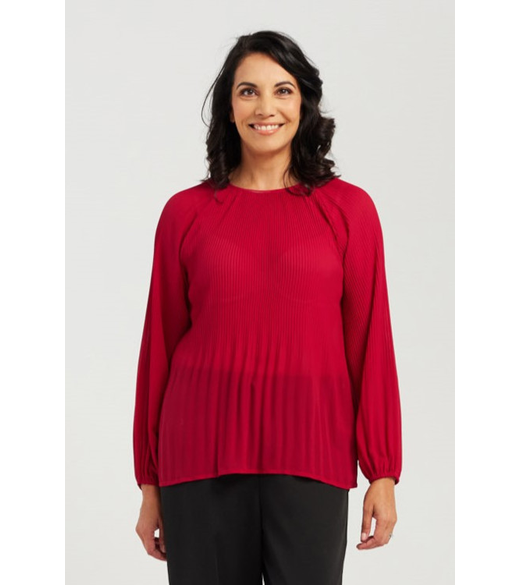 Plain pleated top