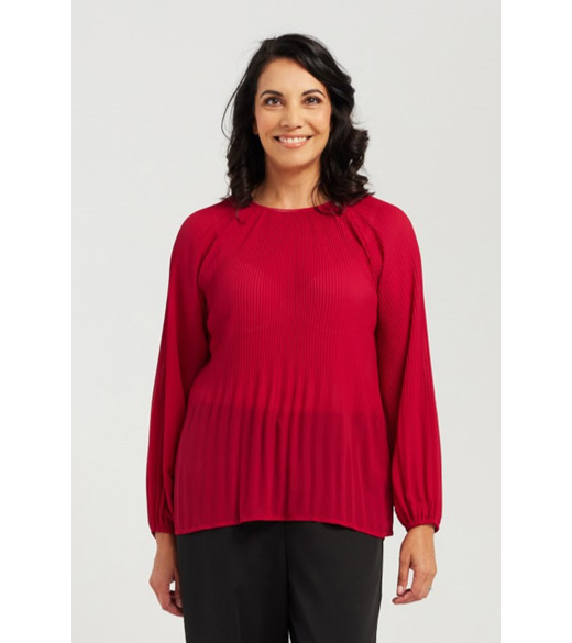 Plain pleated top
