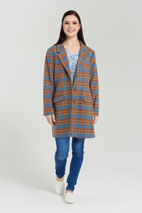 Vera plaid jacket-jackets-and-vests-Gaby's